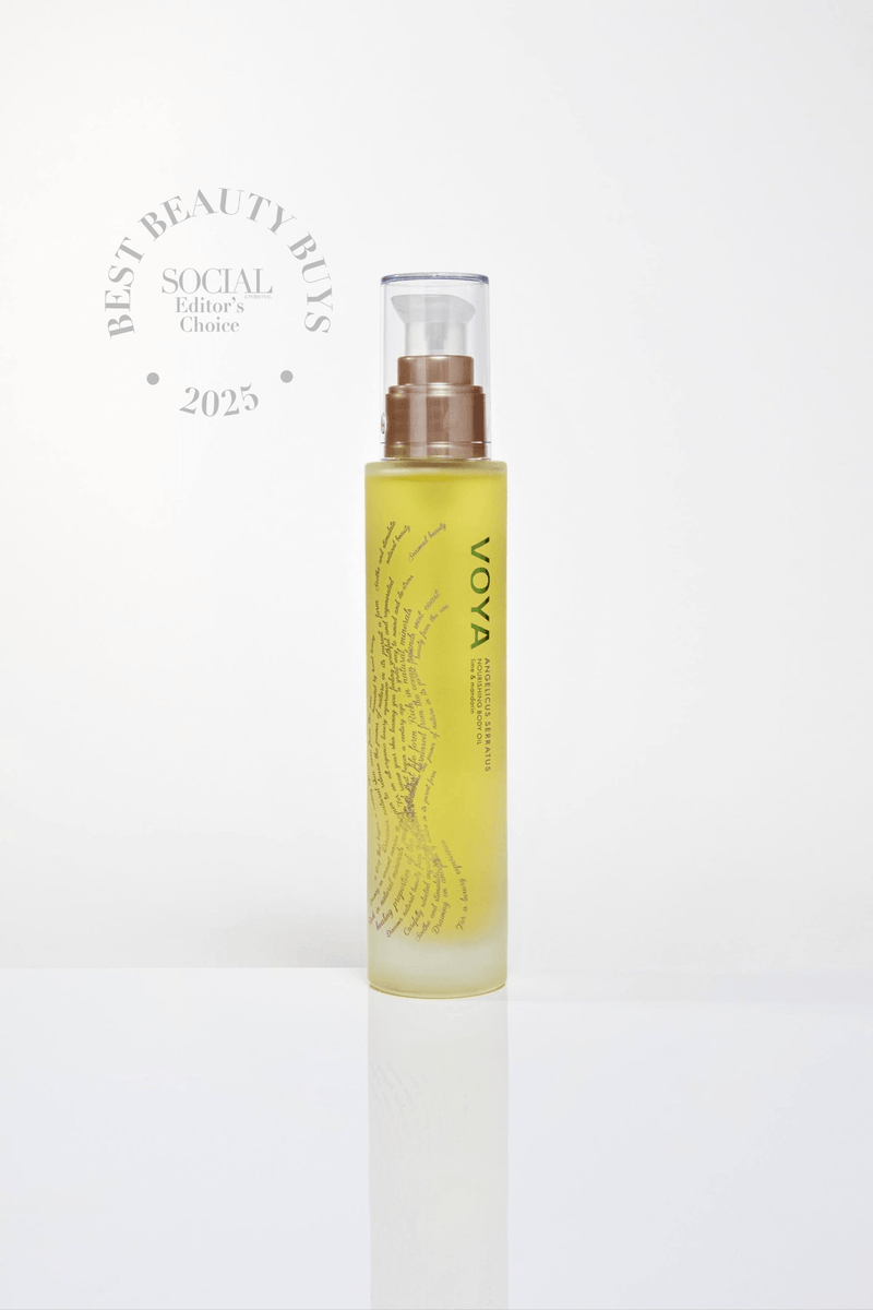 voya natural nourishing body oil angelicus serratus