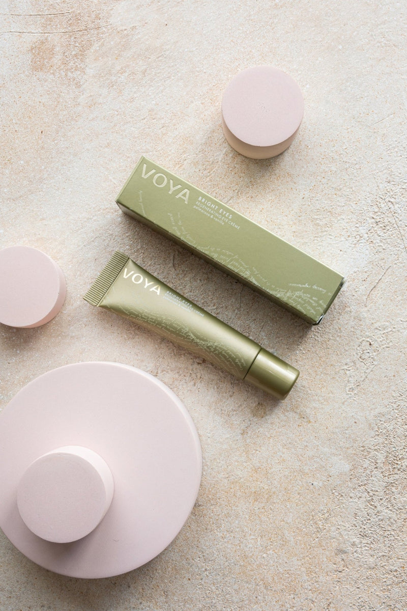 voya organic eye cream, bright eyes