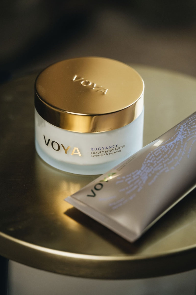 voya luxury organic body butter and true tranquil relaxing body wash