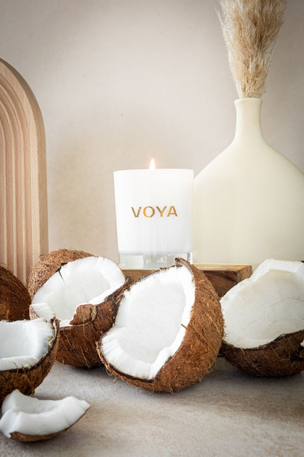 Coconut & Jasmine | Luxury Scented Candle - VOYA Organic BeautyCandles