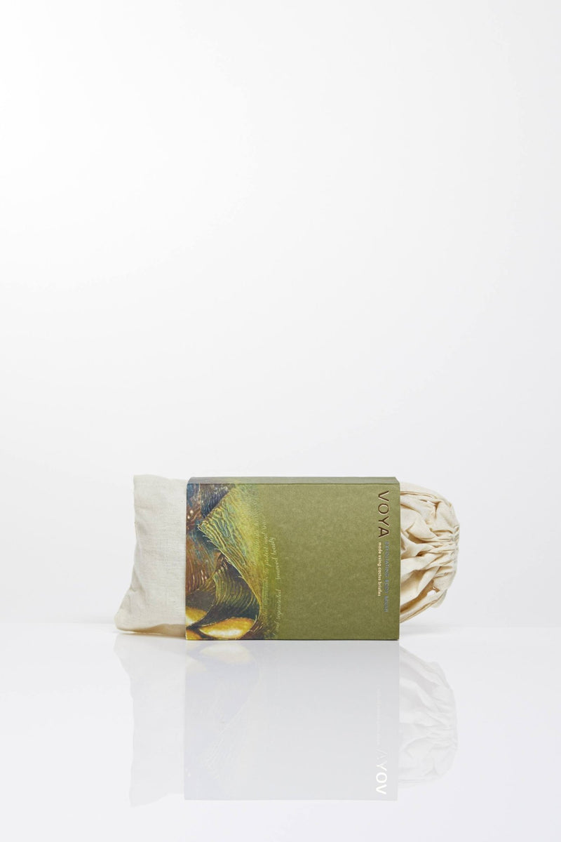 voya exfoliating dry body brush in pouch