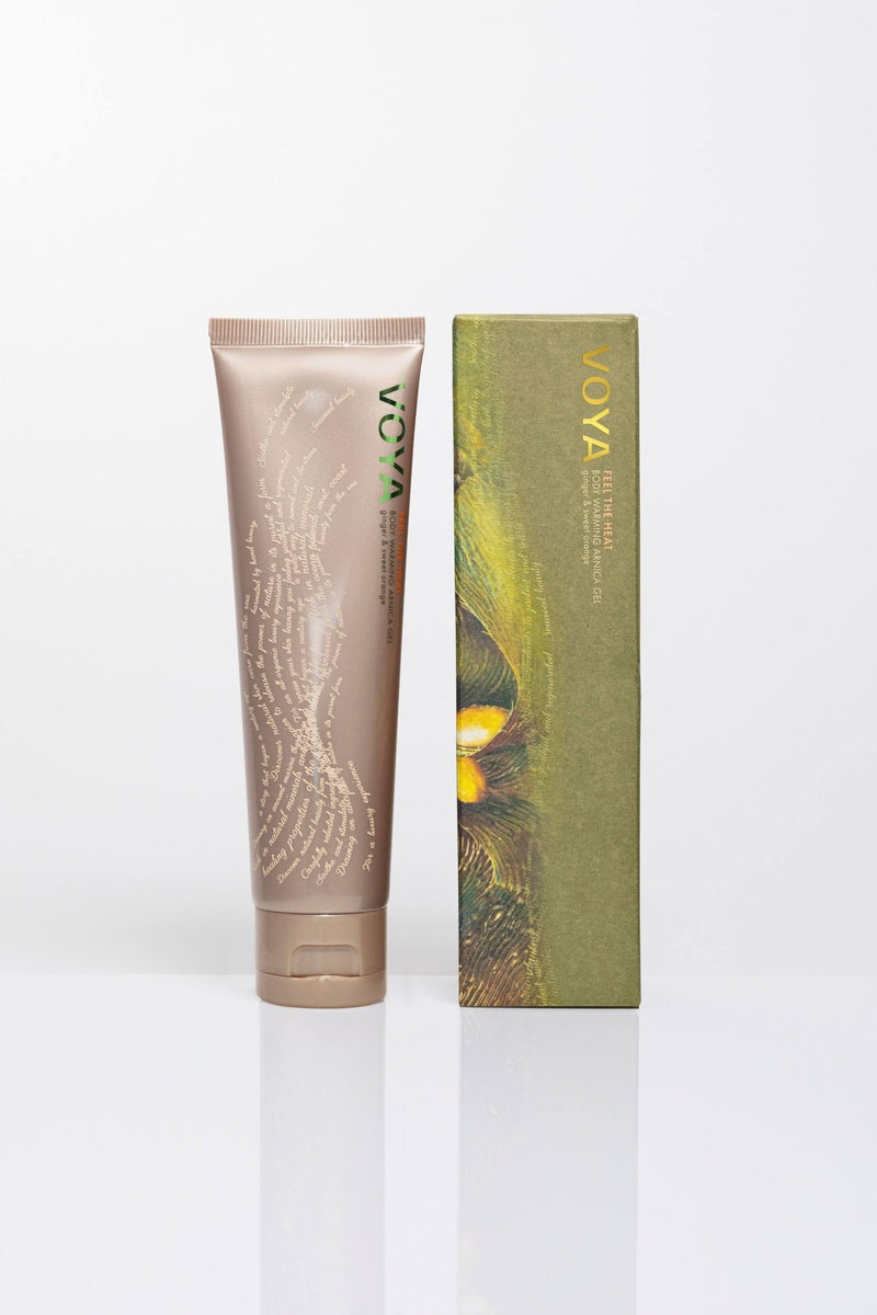 voya feel the heat body warming gel lotion with outer packaging box