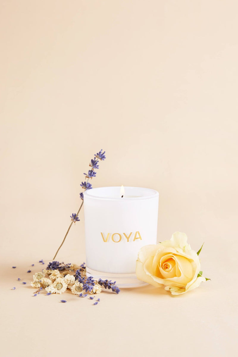 Lavender, Rose and Camomile | Luxury Scented Candle - VOYA Organic BeautyCandles