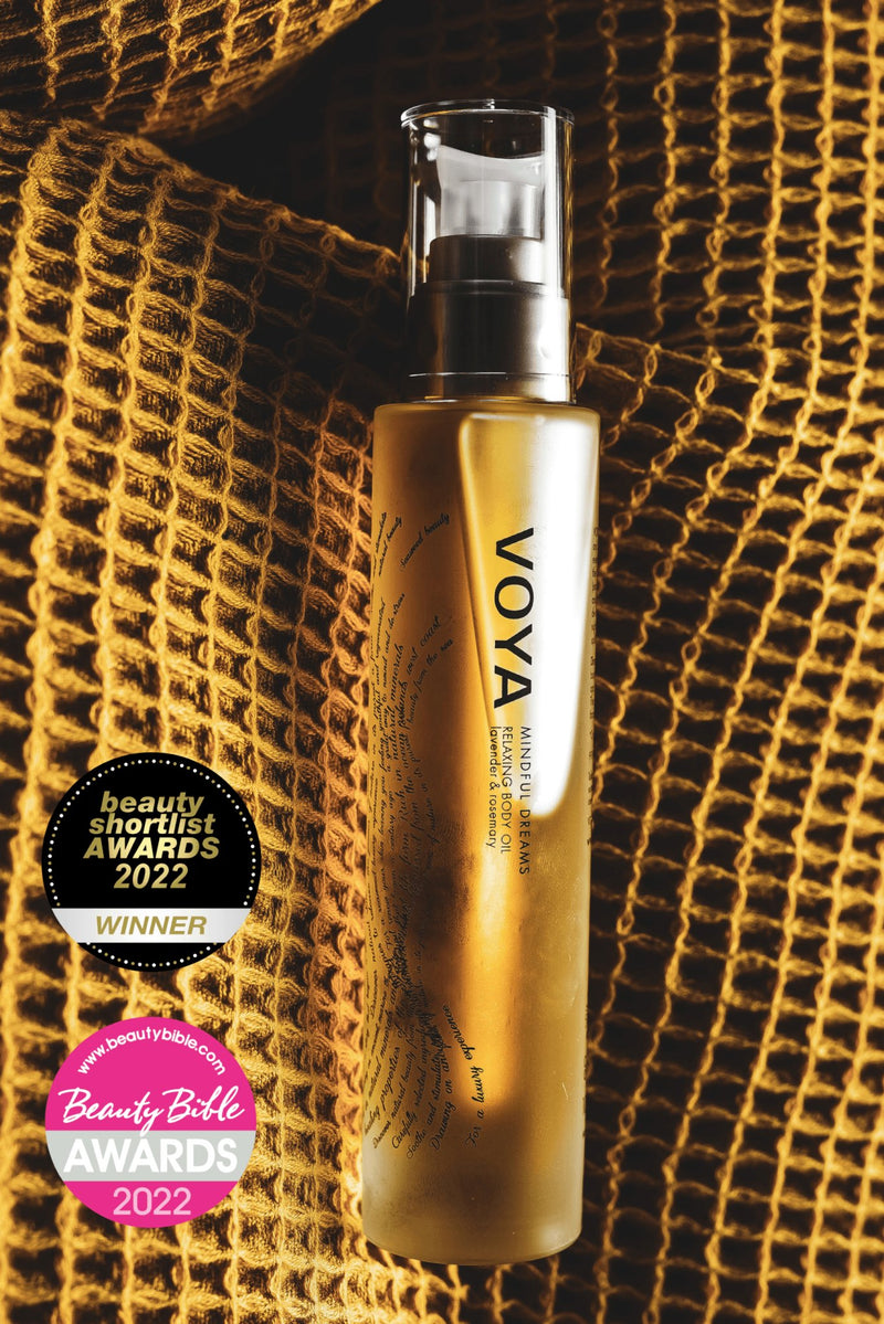 voya award winning relaxing lavender body oil