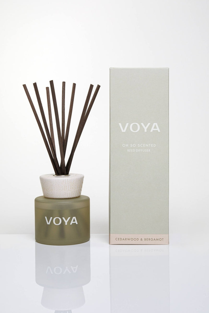 voya cedarwood and bergamot reed diffuser