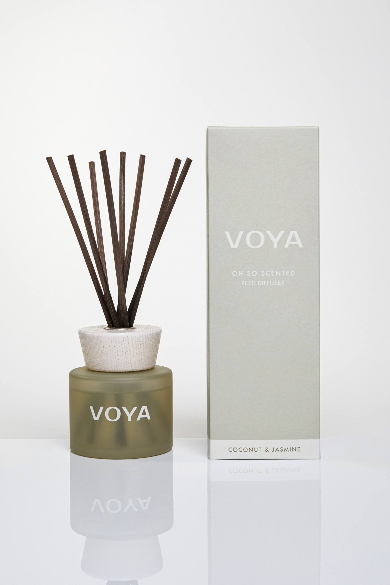 Reed Diffuser | Coconut & Jasmine Scent – VOYA Organic Beauty