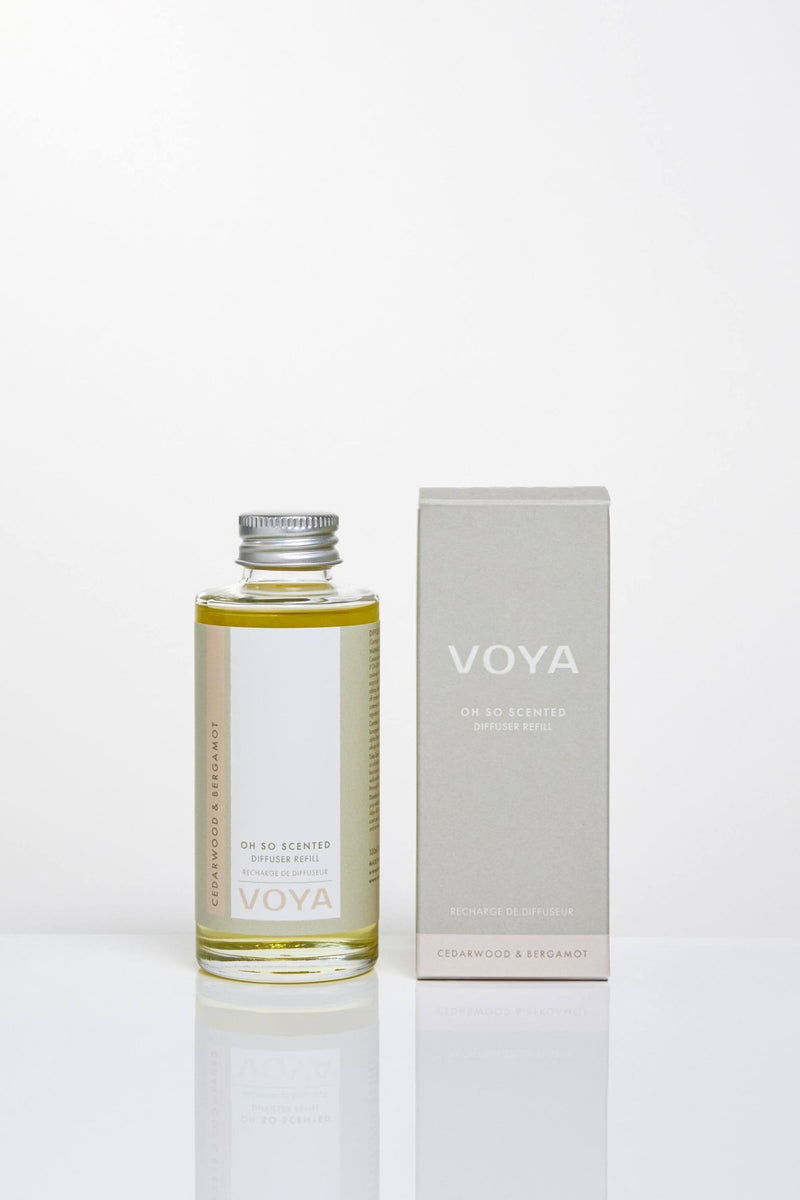 voya cedarwood and bergamot reed diffuser refill