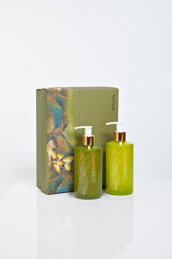 voya natural hair care gift set