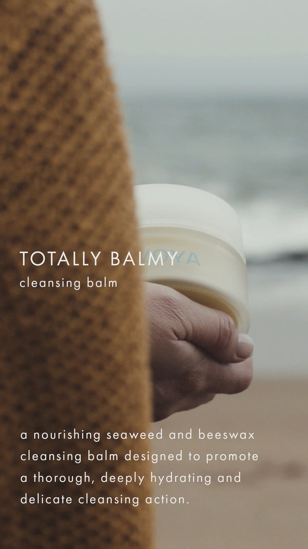 Voya Totally Balmy Facial Cleansing Balm in use