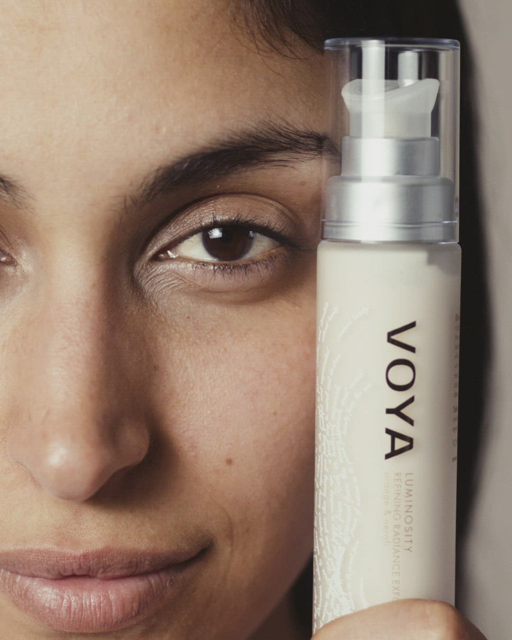 VOYA Luminosity | Refining Radiance Exfoliator in use