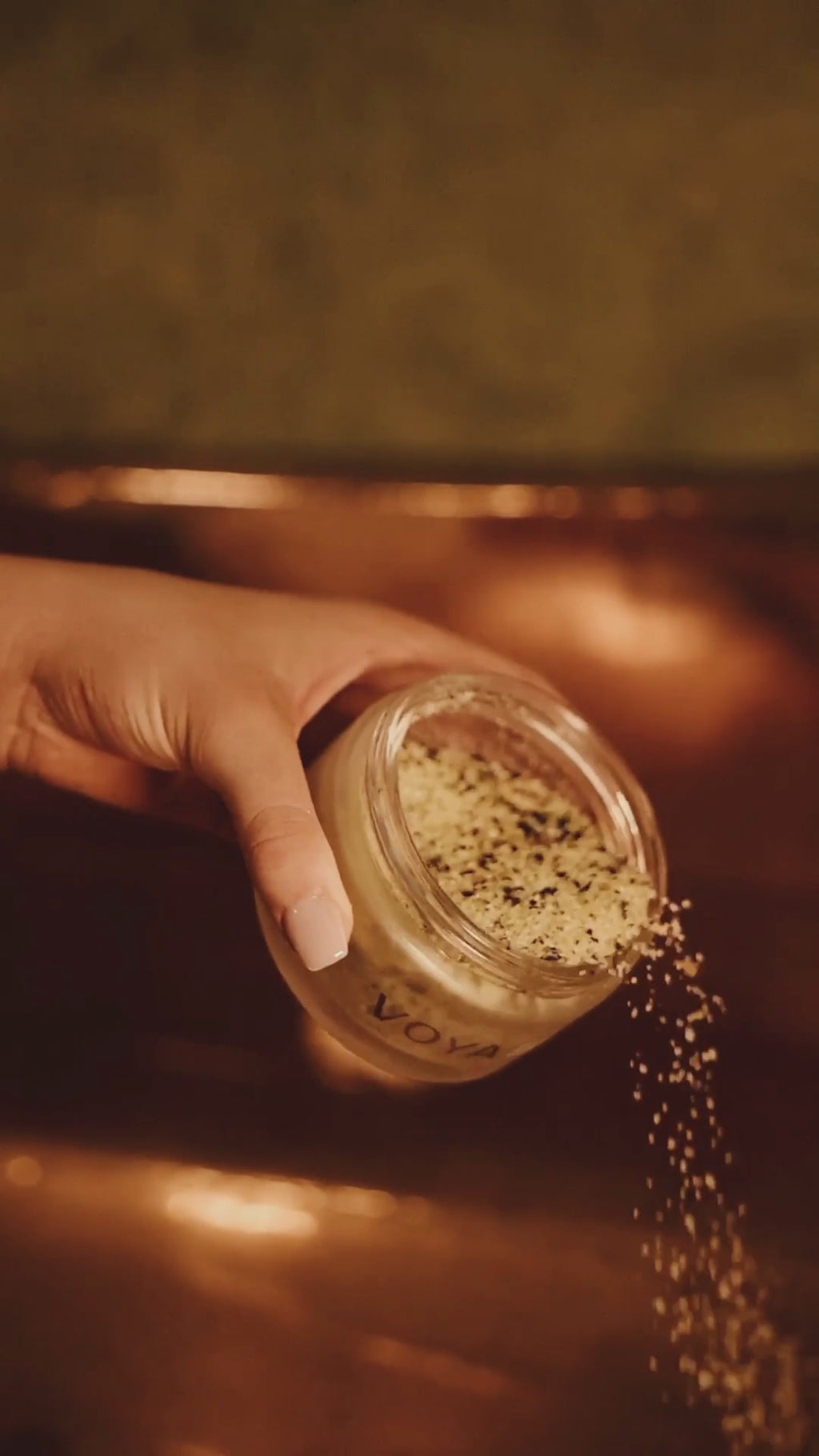 voya Epsom bath salts in use video